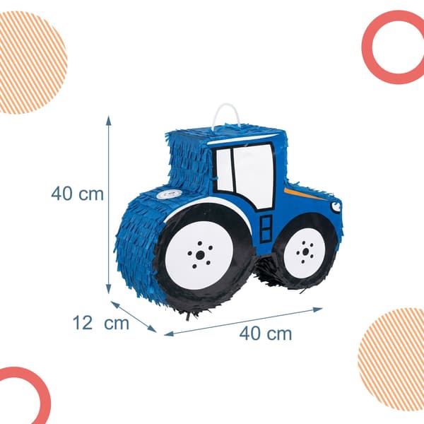Traktor Piñata Set – Inkluderar fladdermus och ögonbindelmask