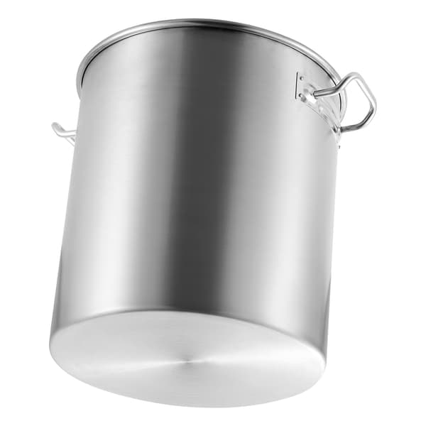 42 qt rustfri stålgryde med kurv og låg