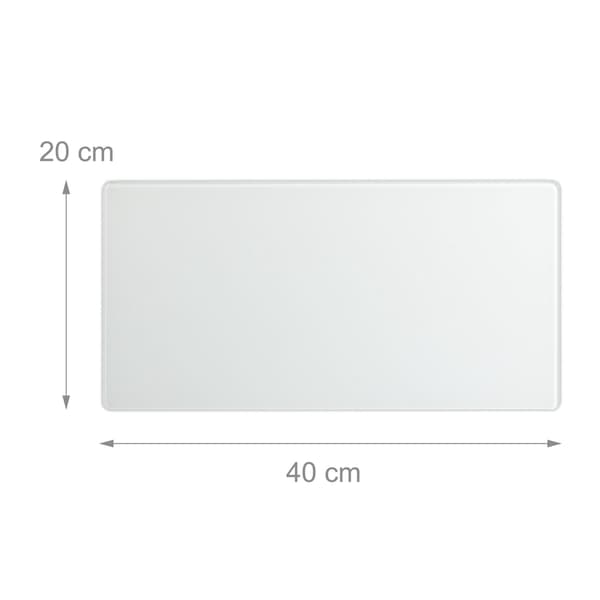 Magnetplade i sort glas