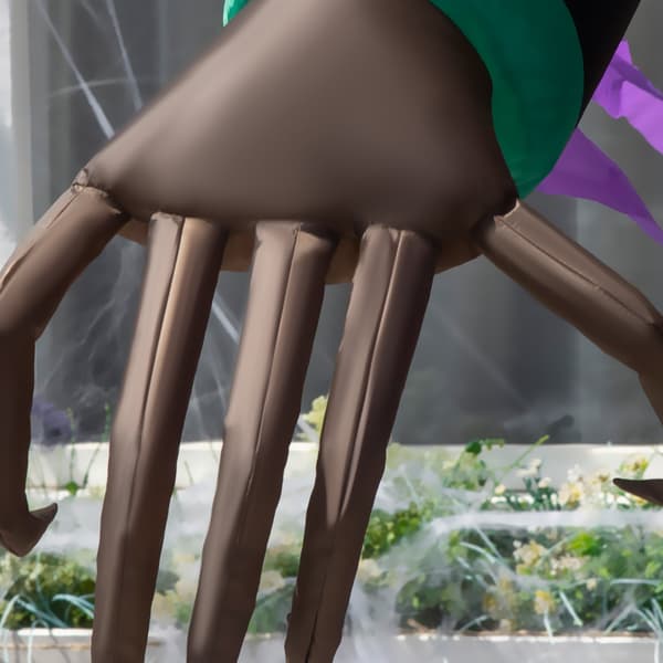 210 cm uppblåsbart pumpaspöke med LED-ljus, utomhusdekor