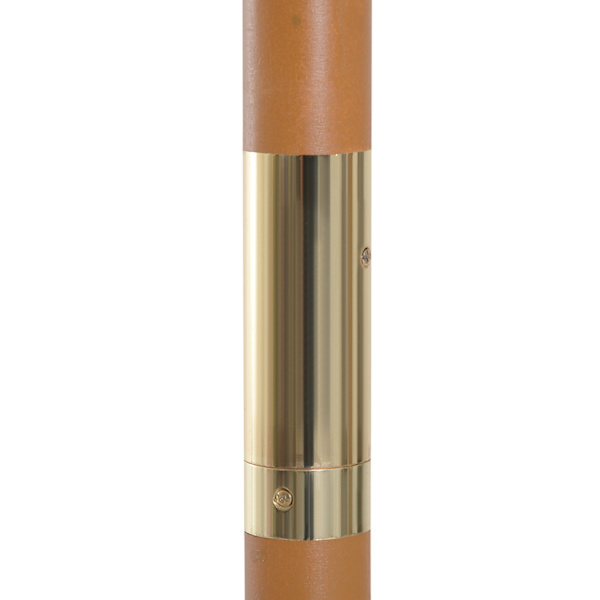 Parasolhaveparaply Med 3-Lags Solbeskyttelse, Bambus & 180/㎡ Polyester, Grå, Ø2,5 X 2,3 M