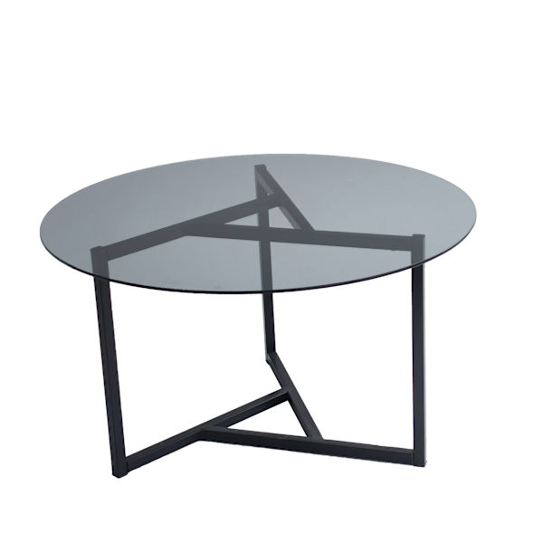 Soffbord Trio sehpa / füme temperli cam S402F
