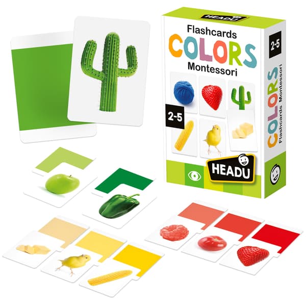 HEADU Maxi -muistikortit Montessori-värit
