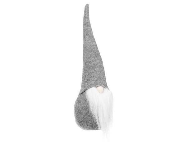 En grå stående nisse