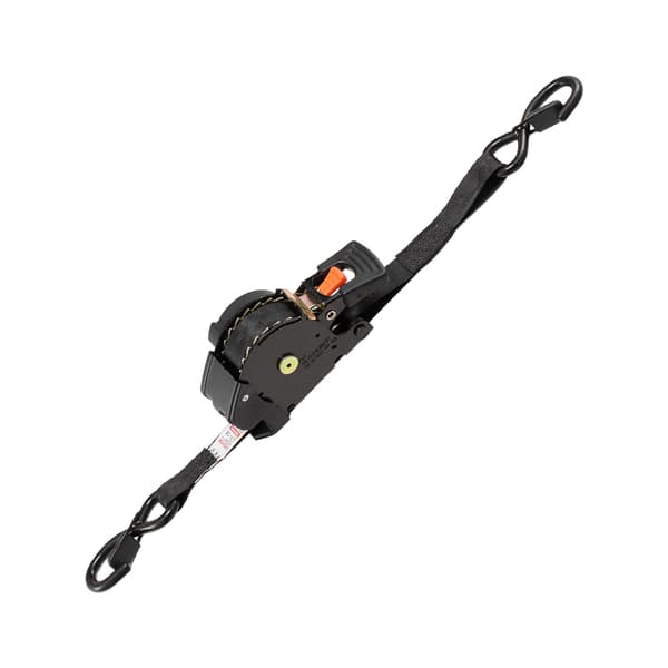 Infällbara spärrremmar, 4-pack, 2,5 cm x 4,7 m, S-krokar, 700 kg
