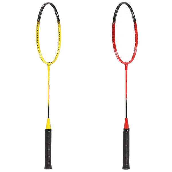 Badmintonsæt – 4 ketchere, 3 fjerbolde, net