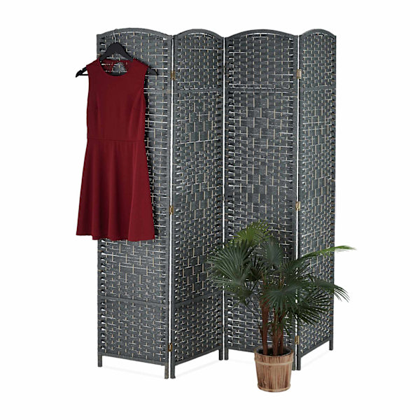 4-panels rumdeler, foldbar skærm