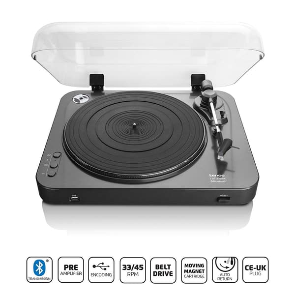 Pladeafspiller med direkte kodning og Bluetooth® Black