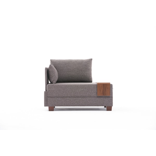 1-sits sofffluga vänster - brun