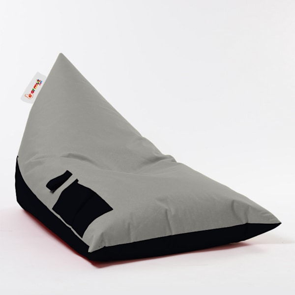 Garden Bean Bag Pyramid Large Dobbeltfarvet Sengepuf - Fume