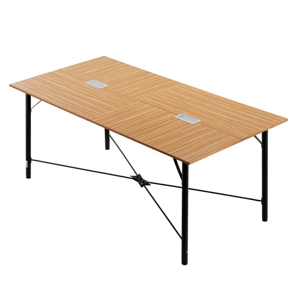 Konferencebord 1800 mm, plads til 6-8, metalben