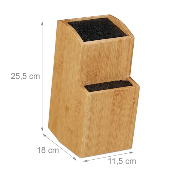 Knivblock i bambu