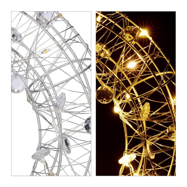 LED-kranslys, 25 cm – varm hvid, indendørs brug