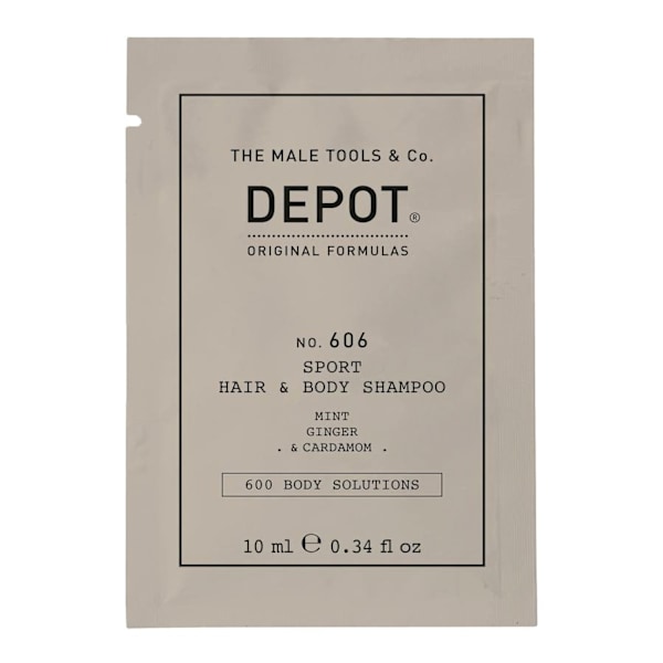 Depot, 600 Body Solutions No. 606, Shower Gel & Shampoo 2-In-1, Botanical Complex, 10 ml