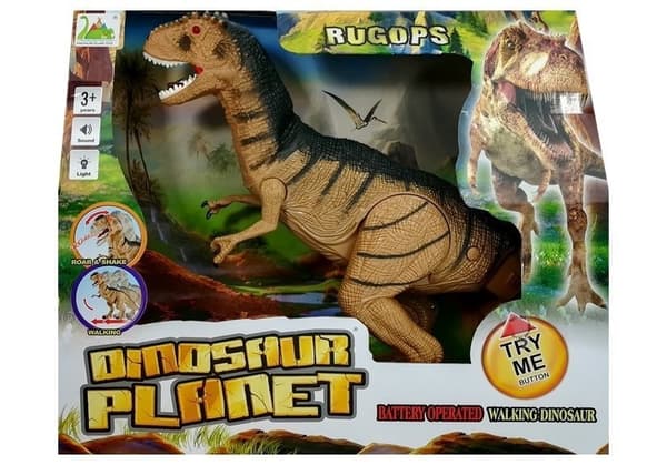 Giant T-Rex Toy: Rör sig, ryter och glöder | Fyndiq