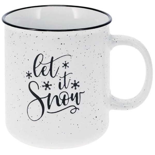 Keramisk stentøjskrus, hvid, 700ml, juledesign