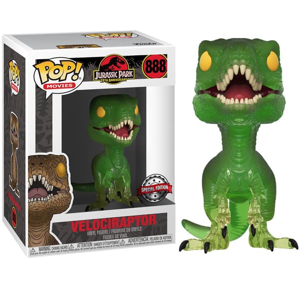 Jurassic Park Velociraptor popfigur, eksklusivt samleobjekt