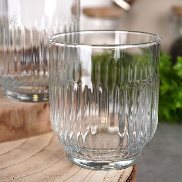 Sæt med 6 glas, 300 ml, tykt glas til drinks