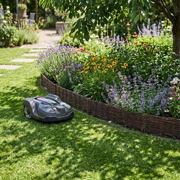 Blomsterbedkant, Pilefletkant med pinde