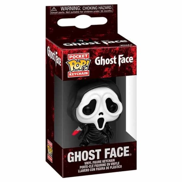 Ghost Face avaimenperä, taskukoko, kestävä materiaali