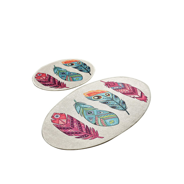 Badmatsset (2 delar) Feather Djt