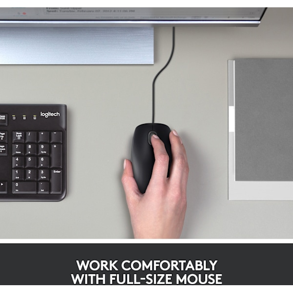Logitech B100 - mus för affärsbruk, svart