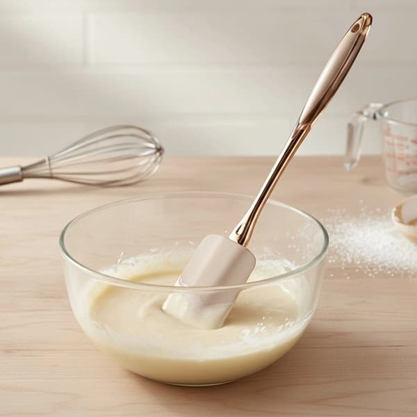 Silikonilasta, beige, 29,5 cm, lämmönkestävä