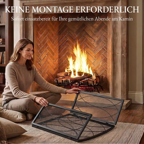 Geometrisk 3-panels metalpejsskærm, sort