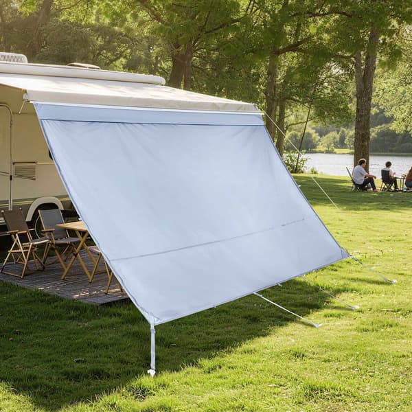 Markise til campingvogn, solskærm, 2 x 3,3 m, passer til 3,5 m, UV50+