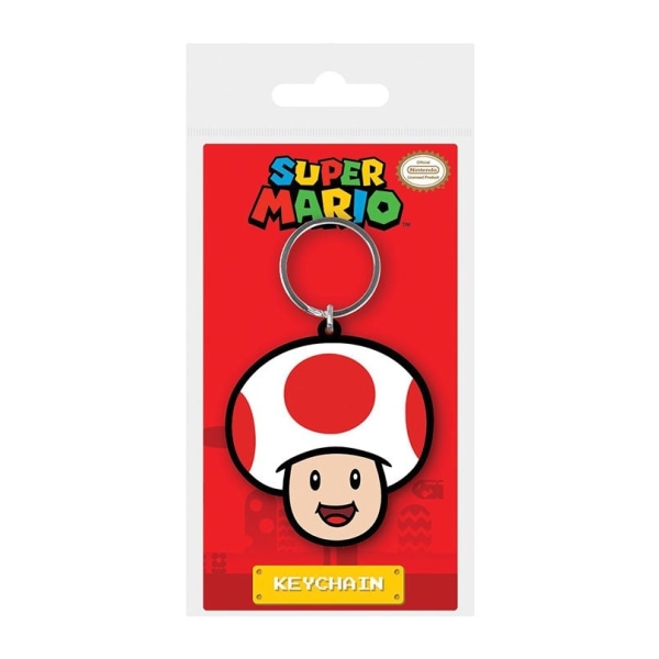 Super Mario Gummi Nyckelring Padda 6 cm