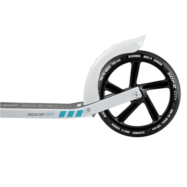 Stadsscooterhjul 200 mm Svarta 2-pack