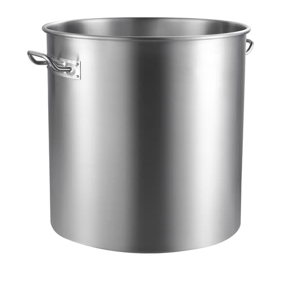 Rustfrit stålgryde, 84 qt, kurv og låg