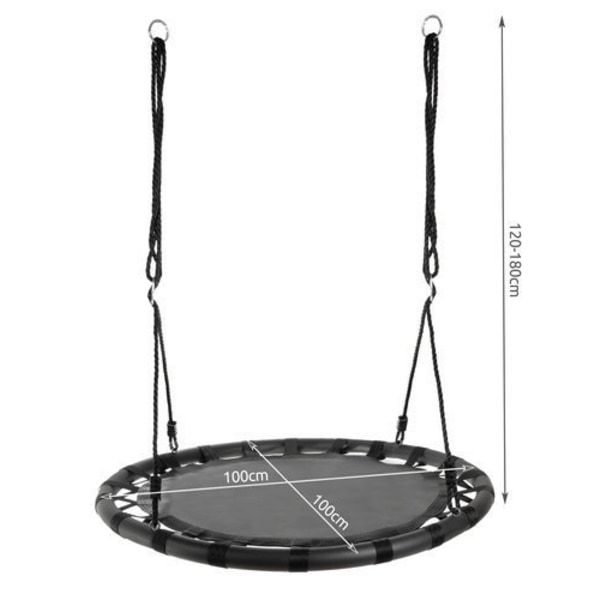 Storkeredegynge 100 cm sort