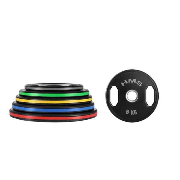 Olympiska viktskivor, gummerade, 2 x 5 kg
