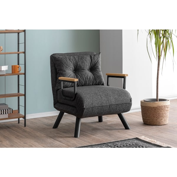 1-sædet sovesofa Sando Single - Mørkegrå