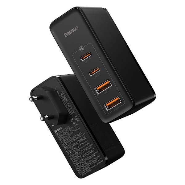 GaN2 Pro USB Snabbladdare USB-C QC PD 100W Svart