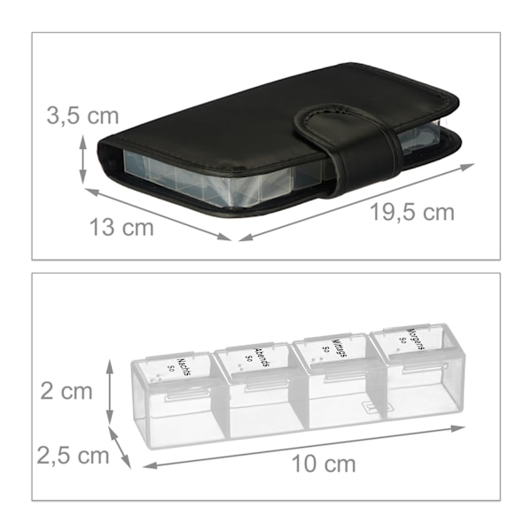 Kännykkälaatikko tableteille 7 päivää 4 lokeroa