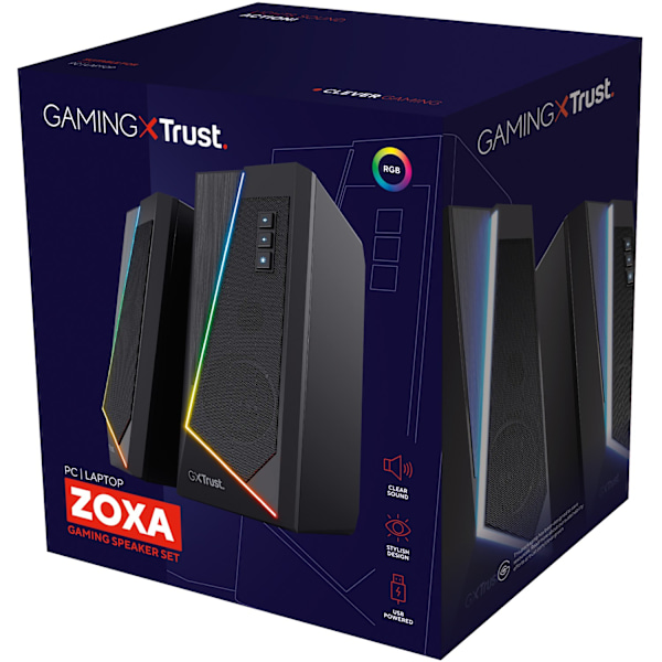 GXT 609 Zoxa RGB Gaming højttalere 12W