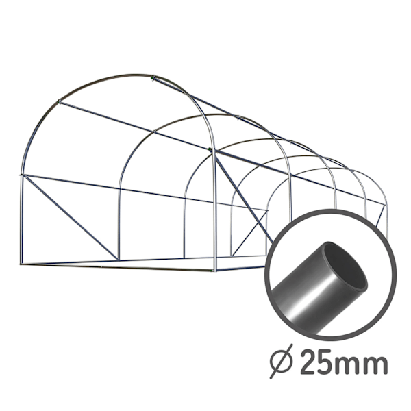 Puutarhatunneli 2 x 4,5 m (9 m2) Plonos