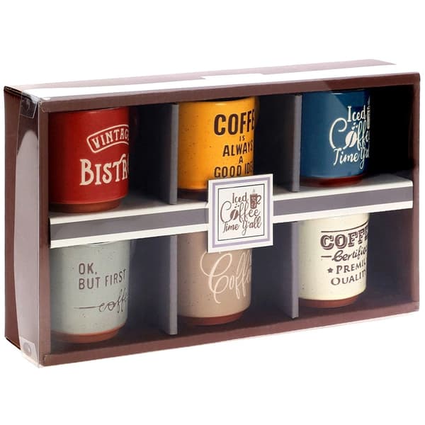 Espressokoppset, Keramik, 110 ml, 6 färger