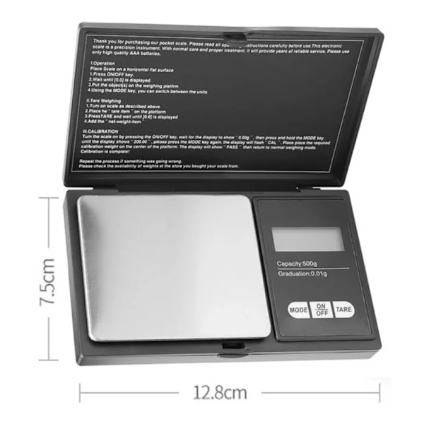 Herzberg HG-04265: Bærbar elektronisk smykkevægt