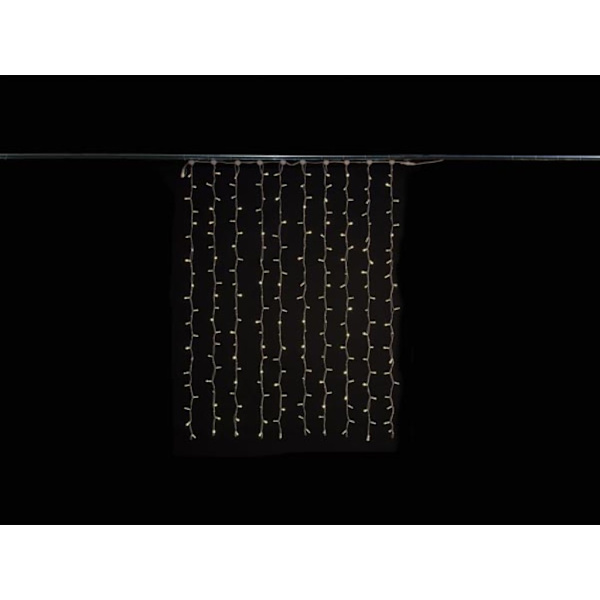 Simply-Connect Pro Line - Verhovalon jatke - Led - 1,5 X 2 M - 220 lämpimän valkoista lamppua - Valkoinen johto - 230 V