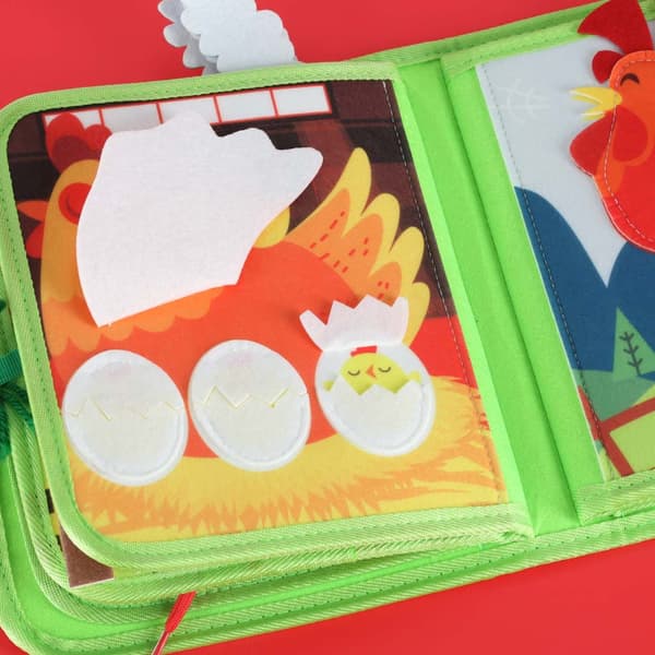 Filt Farm Aktivitetsbok, Sensorisk Aktivitetsbok 3+, 10 Sidor