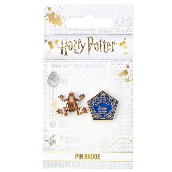 Chokolade Frog Pin Badge – Harry Potter samleobjekt