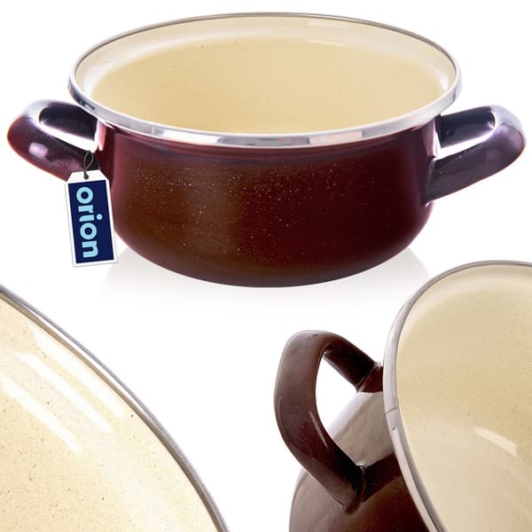 BRUN emaljgryta 16 cm, 1 l