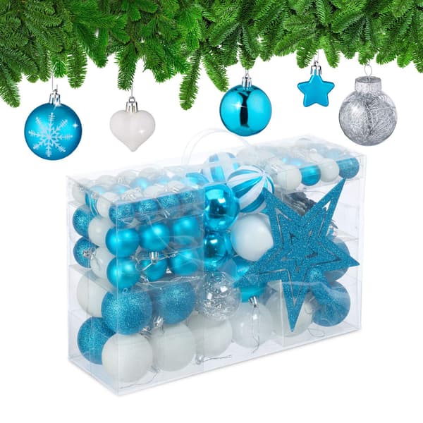 Juletræspyntssæt, 101 plastikkugler