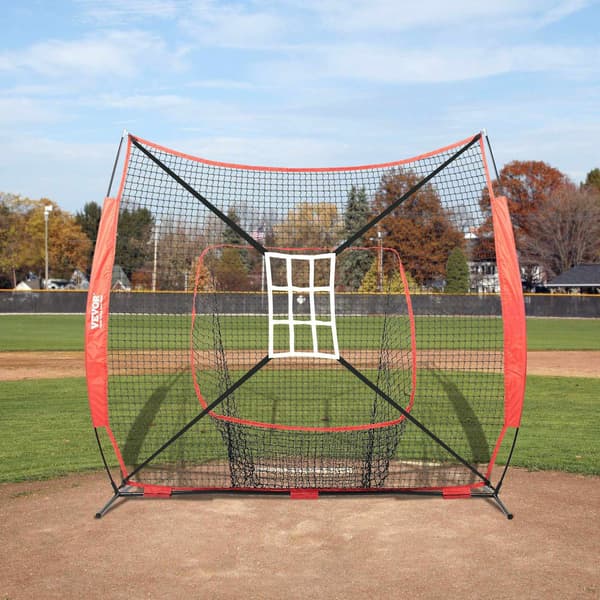 7x7ft baseboll softboll träningsnät – rosettram, väska