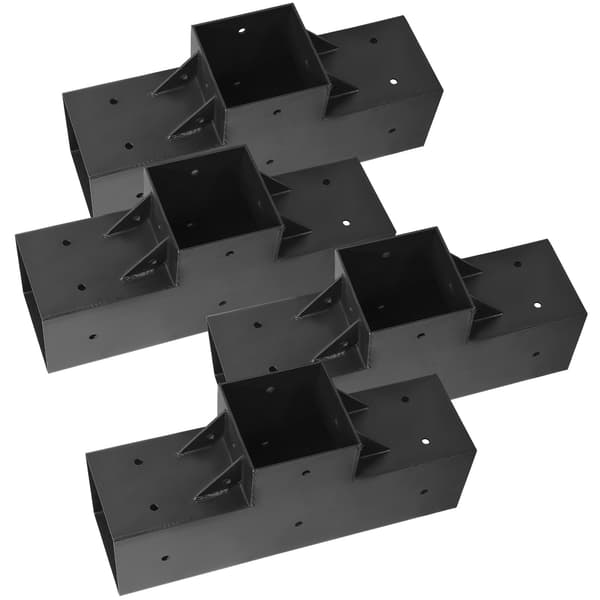 Pergolafästen 4-pack, 4x4 T-form, med skruvar