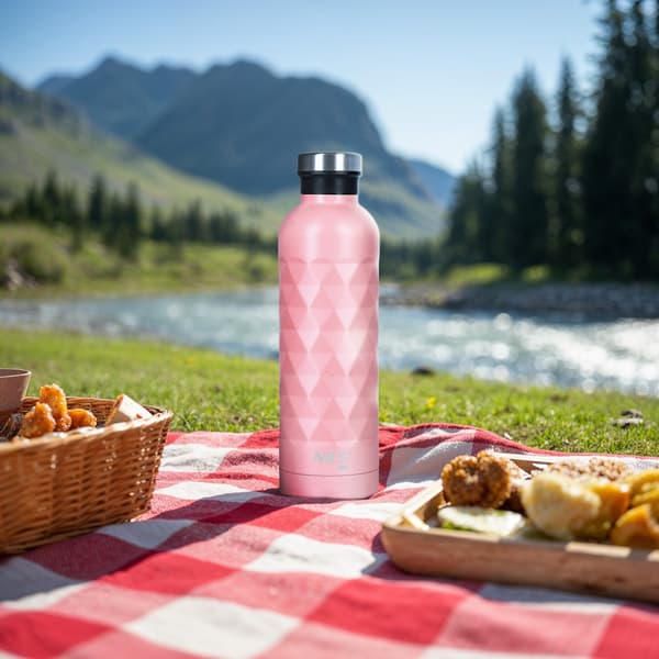 Turistvattenflaska, 750 ml, rosa