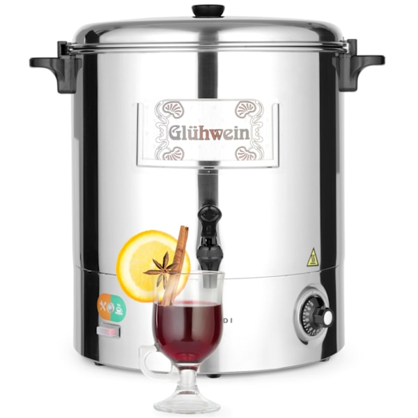 Stålglögg varmvattenberedare 2200W 30L - Hendi 209905